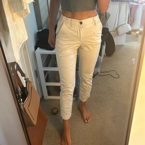 Old Navy Light Beige Straight Leg Pants